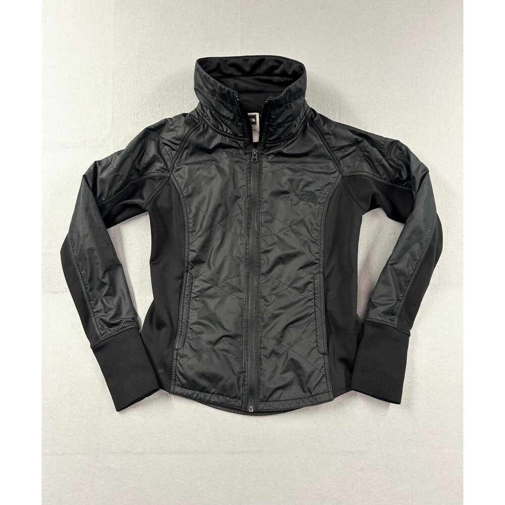 The North Face Women's Black Fleece Lined Athletic Full Zip Jacket Medium